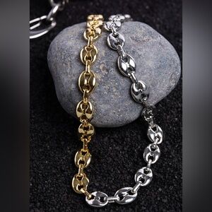 Gold and Silver Link Necklace